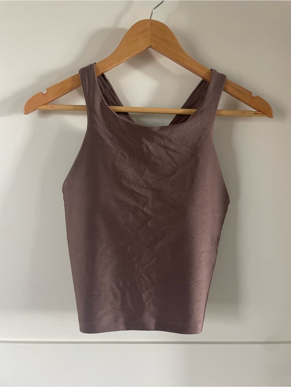 Athleta Women’s Purpose Crop Bra - Metallic Plum